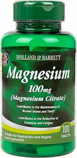 Magnesium Citrate 100mg  100 tablets