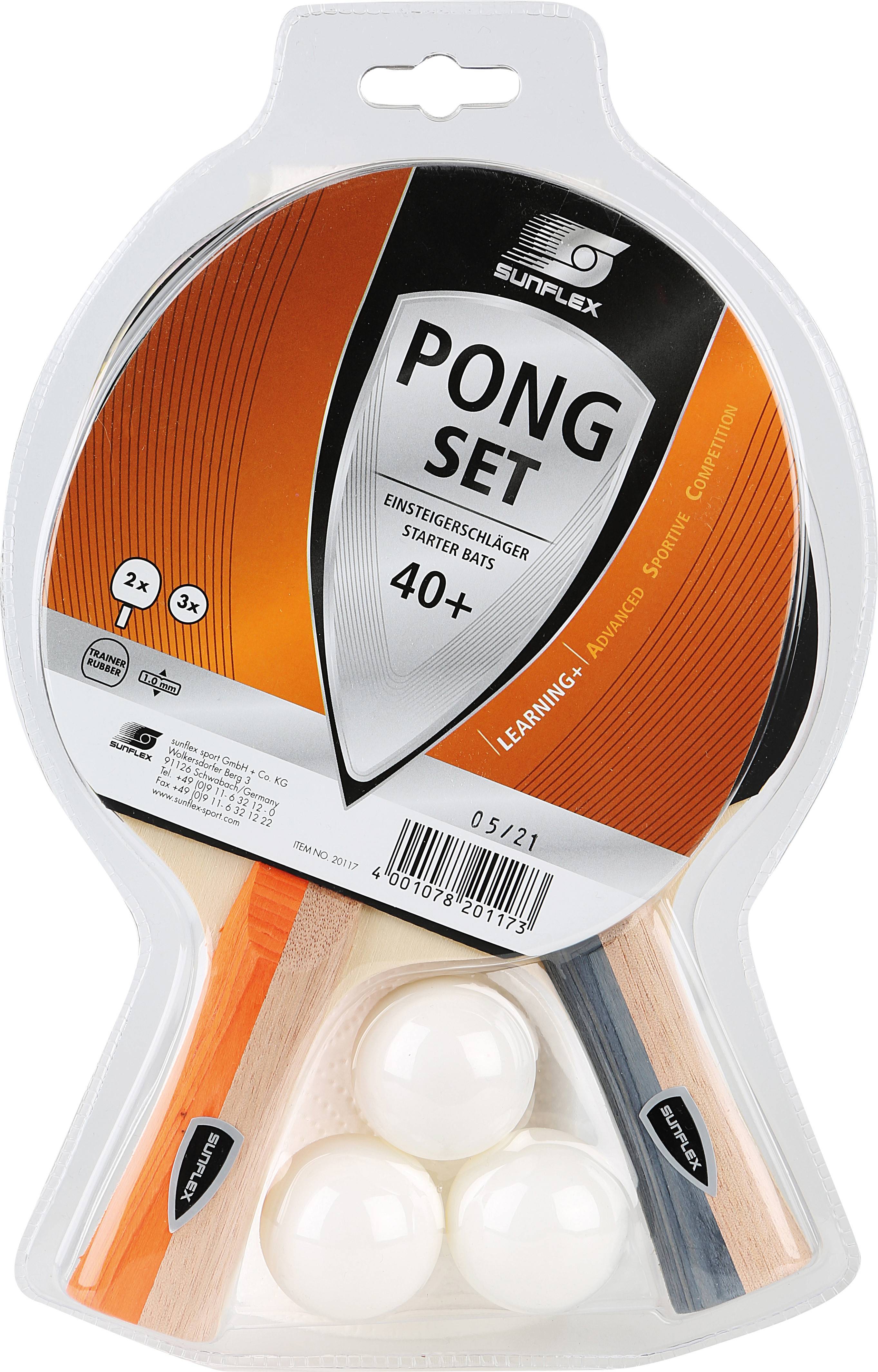 Σετ Ping Pong Sunflex (2 ρακέτες + 3 μπαλάκια)